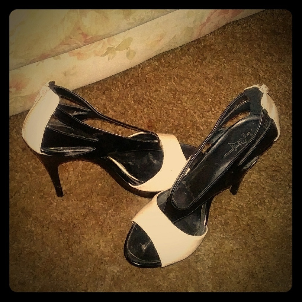 Black and Tan heels